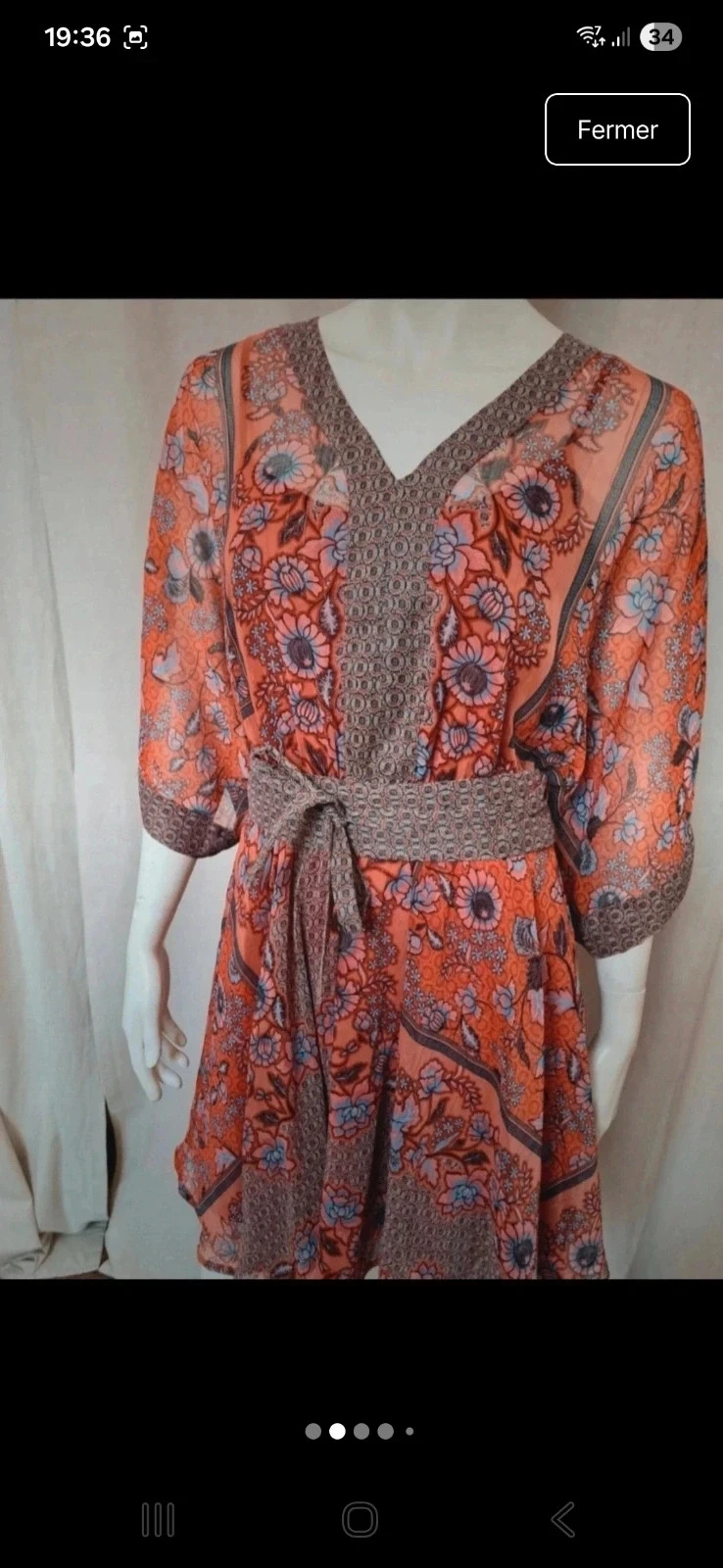 Vestido boêmio fluido Tamanho 36 – photo 2